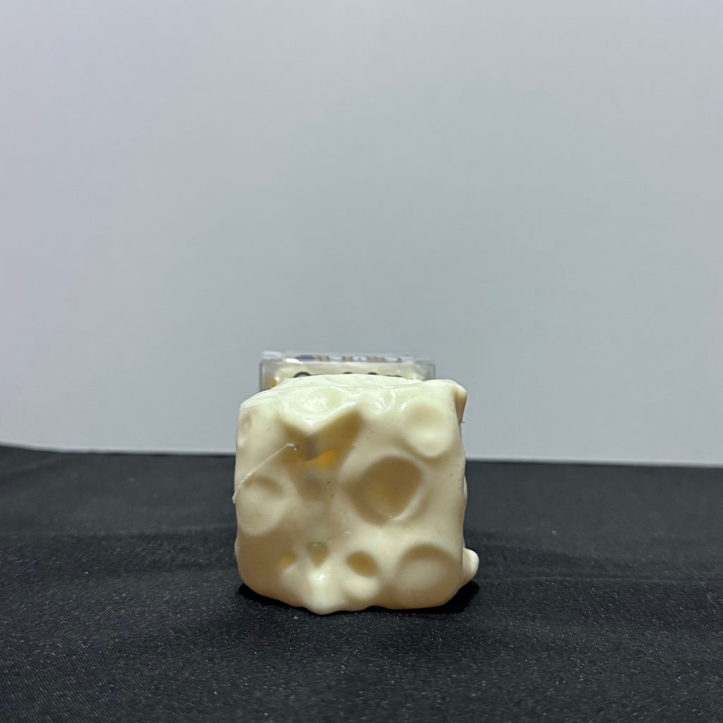 Viral Cheese Squishy Sensory Toy - Slow Rise Stress Relief Cube