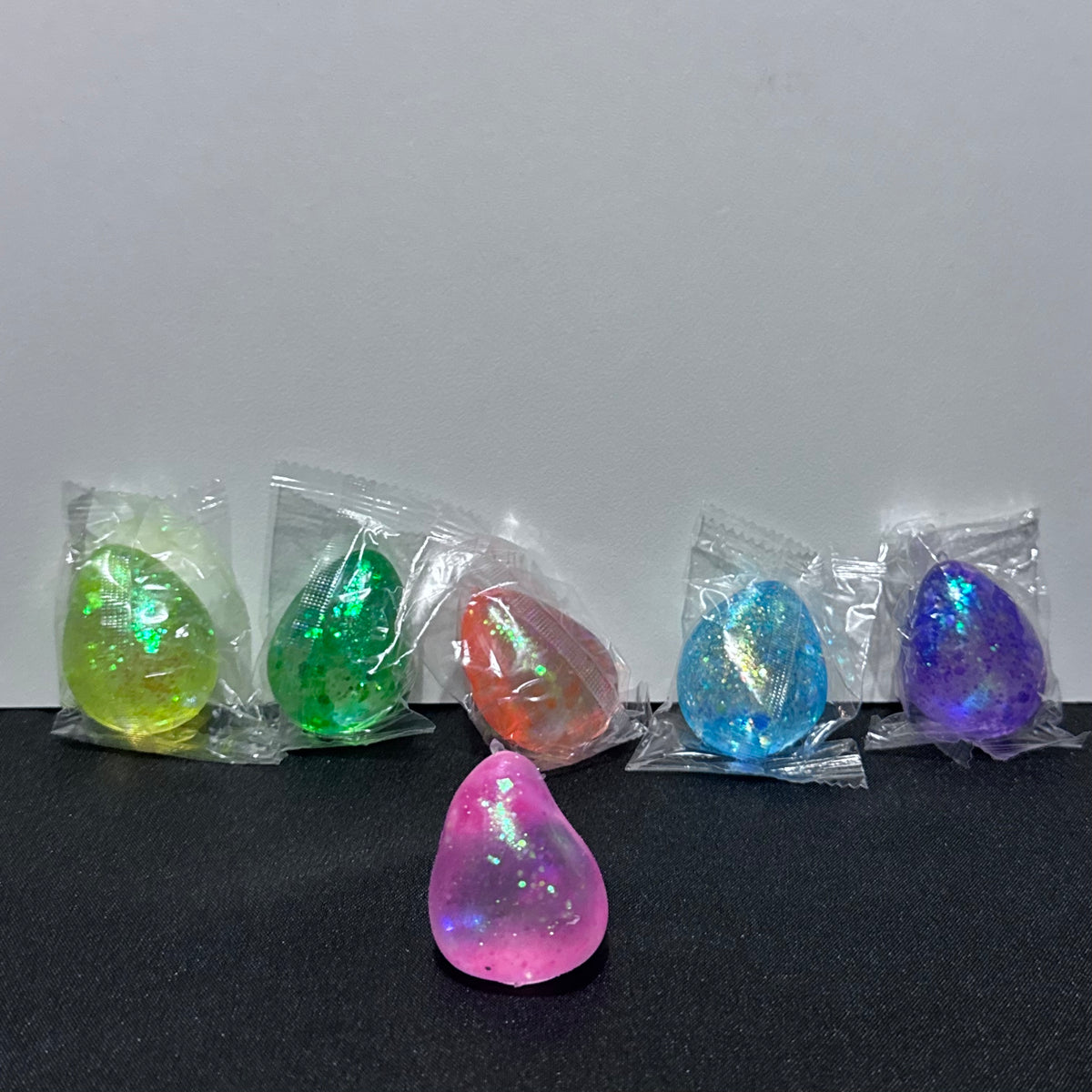 Small Teardrop Squishy Toy - Glitter Dream Drop Sugar Gel Stress Ball Sensory Squeeze Fidget