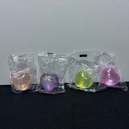 Mini Glitter Heart Squishy - Slow Rise Maltose Sensory Toy