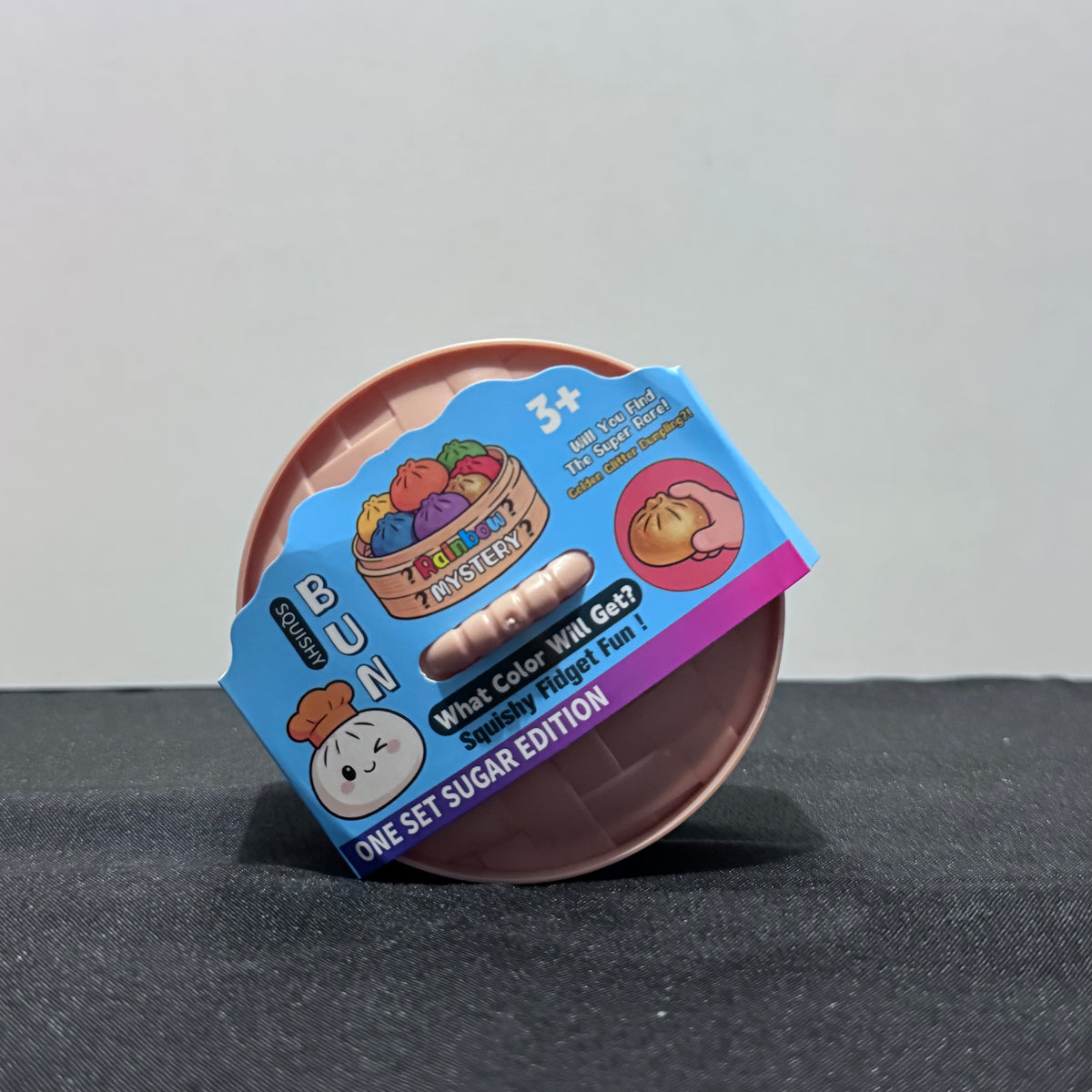 Glitter Squishy Dumpling Toy - Sugar Gel Stress Dumpling Sensory Squish (Mystery Colour + Rare Gold)