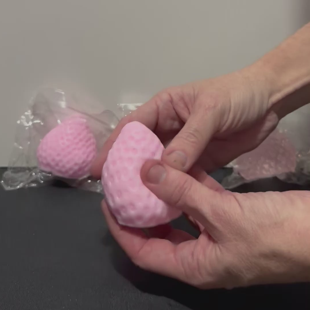 Tabba Strawberry Squishy Selection - Three Different Versions - Super Soft Sensory Squishies